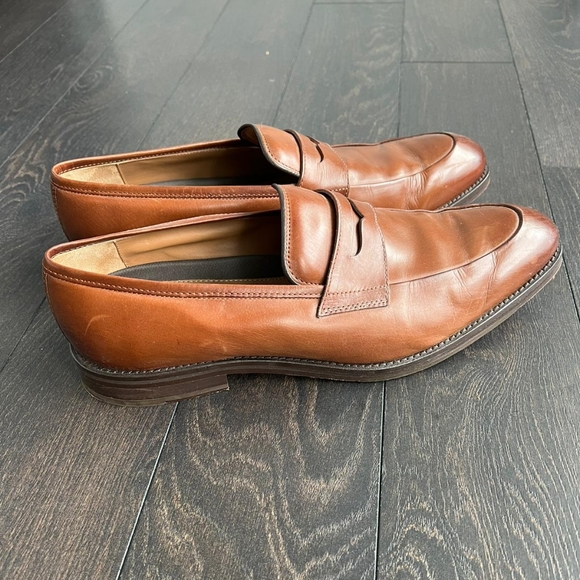 Johnston and Murphy Meade Tan Penny Loafer - Picture 2 of 5